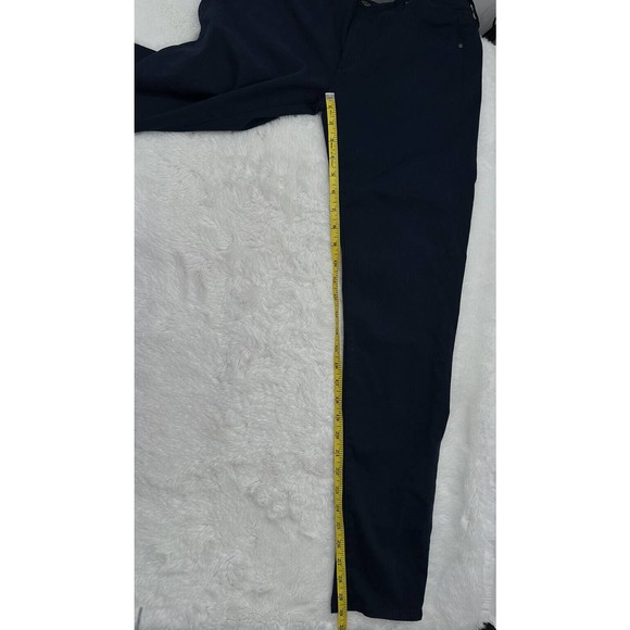 AG Adriano Goldschmied Prima Cigarette Navy Straight Leg Pants - Picture 5 of 9